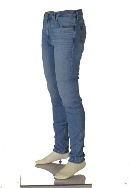 JEANS UOMO RAGAZZO SKINNY VITA MEDIA BOTTONE ZIP MARCA LEE ART.L736OPKL