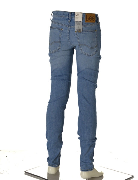 JEANS UOMO RAGAZZO SKINNY VITA MEDIA BOTTONE ZIP MARCA LEE ART.L736OPKL