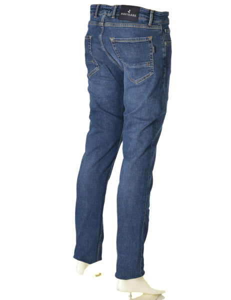 JEANS UOMO ZIP BOTTONE CINQUE TASCHE REGOLARE MARCA NAVIGARE ART.225107