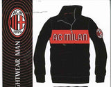 PIGIAMA TUTA TEMPO LIBERO UOMO RAGAZZO PILE CALDO MEZZA ZIP SQUADRA MILAN ART.MI14134