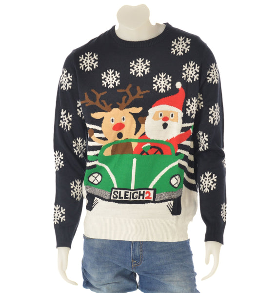 MAGLIONE UOMO POLSINI FASCIA NATALE MARCA JULE ART.ACR-20