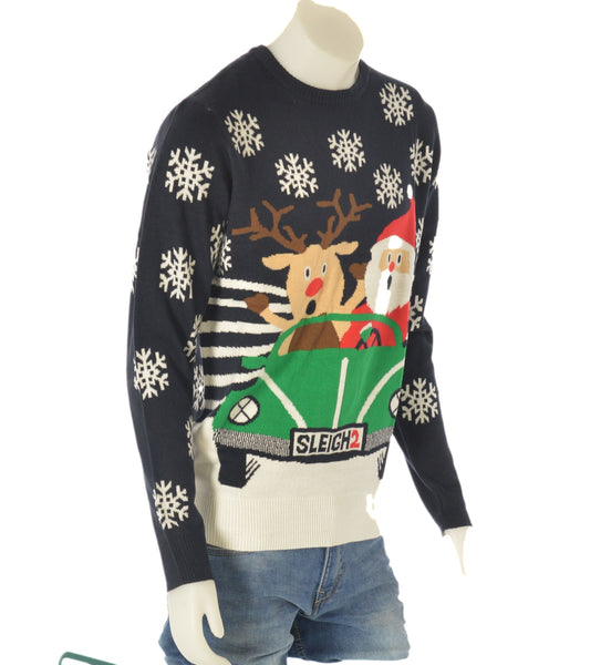 MAGLIONE UOMO POLSINI FASCIA NATALE MARCA JULE ART.ACR-20