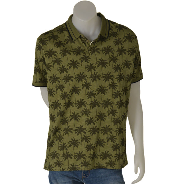POLO UOMO COTONE MEZZA MANICA PROFILO PALME MARCA LOSAN ART. 311.1087AL