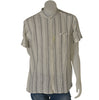 CAMICIA UOMO MEZZA MANICA COREANA BOTTONI TASCHINO RIGATA SPACCHETTI MARCA LOSAN ART. 311-3001AL